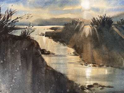 Late Sun on Tahoe Outlet